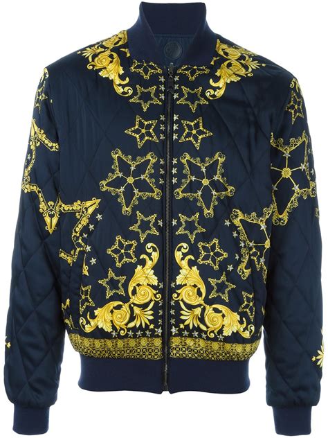 mens blue versace sports coat|Versace jacket men's.